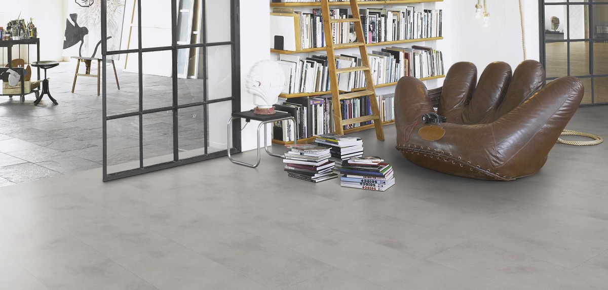 PARADOR Laminat Trendtime 4 Beton Steinstruktur 4-V-Fuge Großformat Fliesenoptik Artikel-Nr.: 1174127 – Bild 4