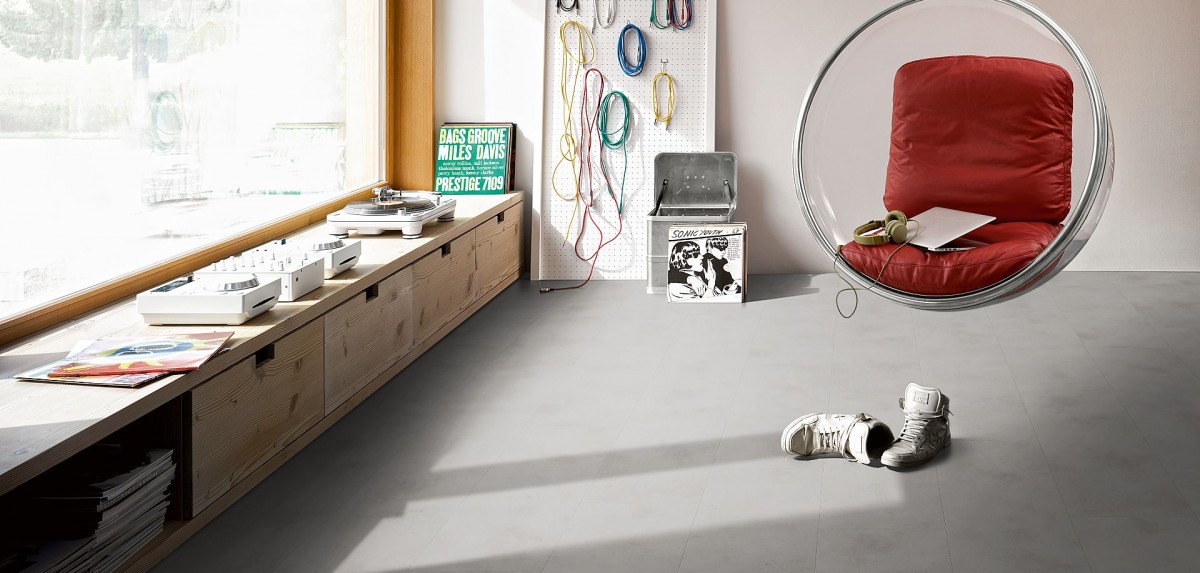 PARADOR Laminat Trendtime 4 Beton Steinstruktur 4-V-Fuge Großformat Fliesenoptik Artikel-Nr.: 1174127 – Bild 6
