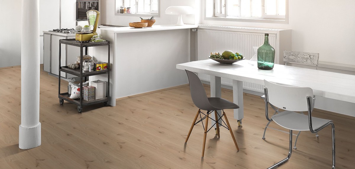PARADOR Parkett Basic 11-5 Eiche M4V LHD 1-Stab lackversiegelt matt weiß Rustikal – Bild 7