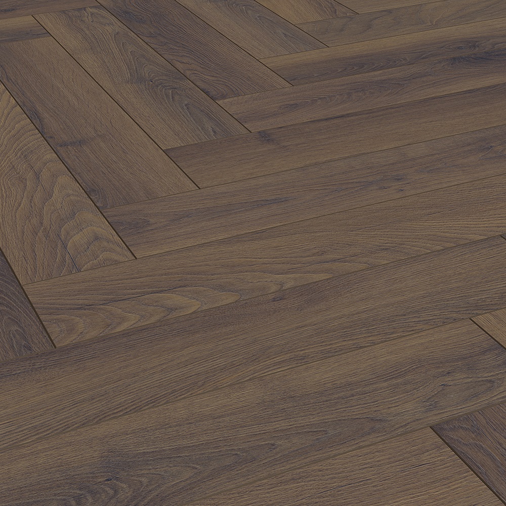 Traditional 12 Black Walnut Engineered Oak Herringbone Parquet Flooring EC17