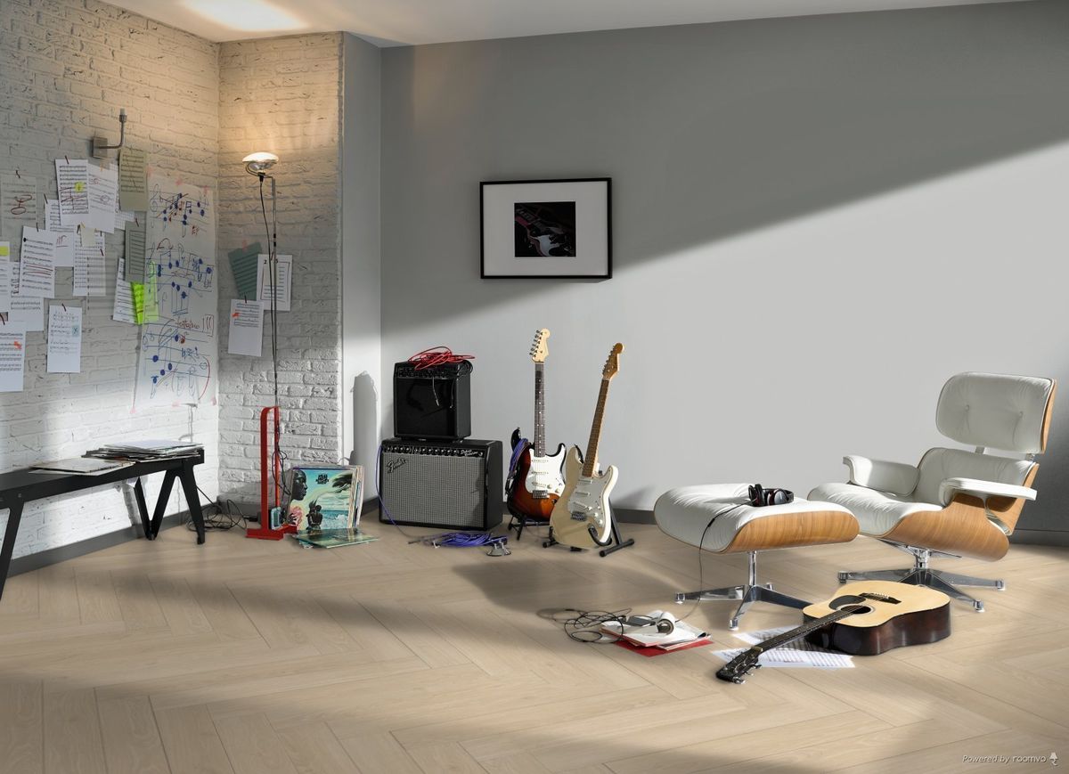 Parador Laminat Trendtime 3 Eiche Studioline - Edler Fischgrätboden In Naturmatt